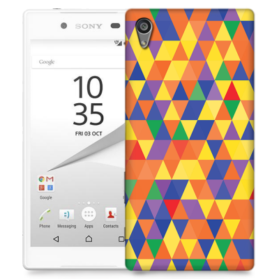 Skal till Sony Xperia Z5 Premium - Polygon - Flerfärgad