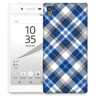 Skal till Sony Xperia Z5 Premium - Randigt och rutigt