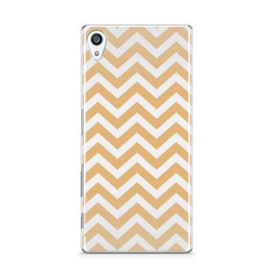 Skal till Sony Xperia Z5 Premium - Retro ränder - Orange