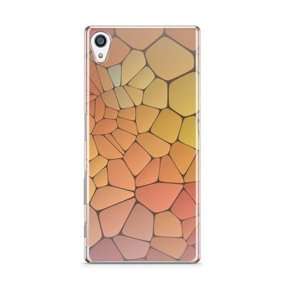Skal till Sony Xperia Z5 Premium - Skifferstenar - Gul