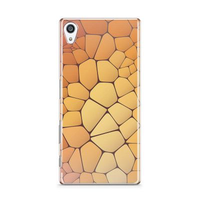 Skal till Sony Xperia Z5 Premium - Skifferstenar - Orange