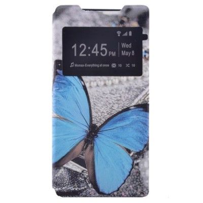 View Window fodral till Sony Xperia Z5 Premium - Blå Fjäril