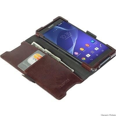 Krusell Borås Foliowallet till Sony Xperia Z5 - Coffee