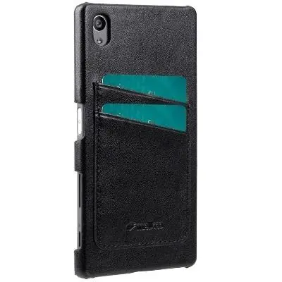 Melkco Skal med kortplatser till Sony Xperia Z5 - Svart