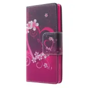 Plånboksfodral till Sony Xperia Z5 - Hjärta