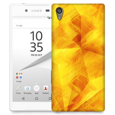 Skal till Sony Xperia Z5 - Borstat - Orange