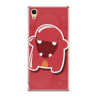 Skal till Sony Xperia Z5 - Bubbelmonster - Röd