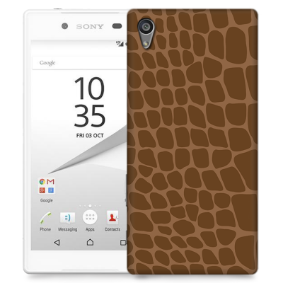 Skal till Sony Xperia Z5 - Fläckar - Brun