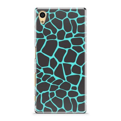 Skal till Sony Xperia Z5 - Gepard - Neonblå