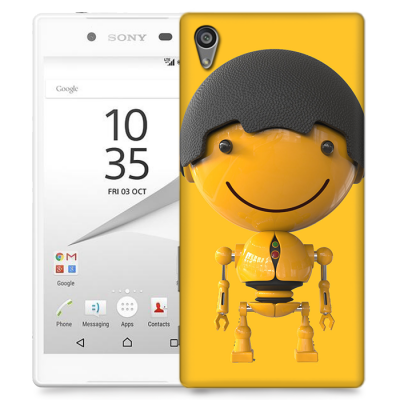 Skal till Sony Xperia Z5 - Gul Robot