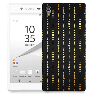 Skal till Sony Xperia Z5 - Gulddrapperi