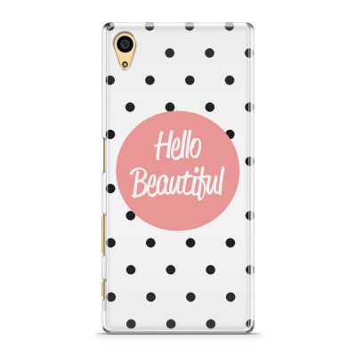 Skal till Sony Xperia Z5 - Hello Beautiful - Rosa