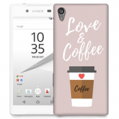 Skal till Sony Xperia Z5 - I love coffe - Beige