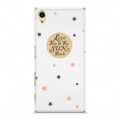 Skal till Sony Xperia Z5 - Love you to the moon and back - Beige