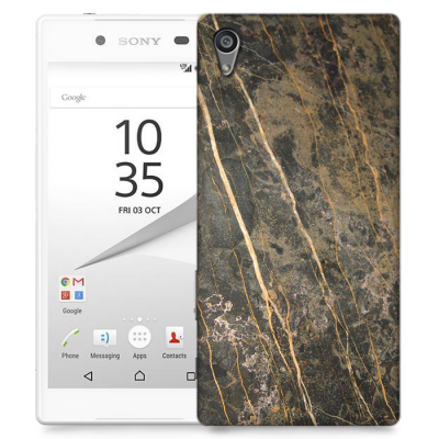 Skal till Sony Xperia Z5 - Marble - Brun