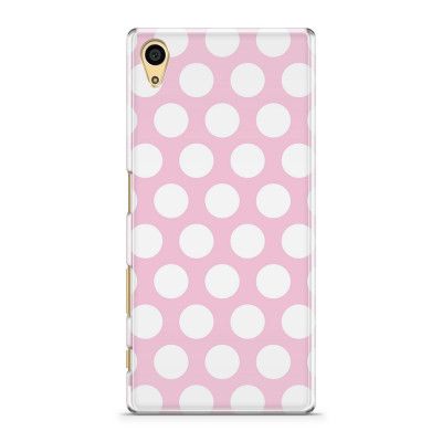 Skal till Sony Xperia Z5 - Polka - Rosa