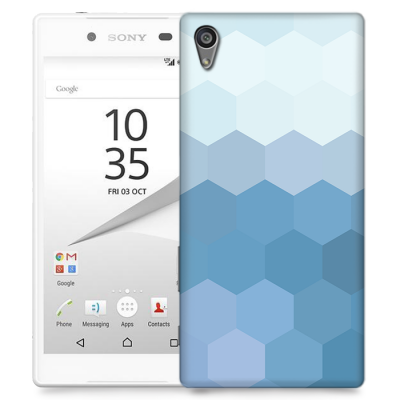 Skal till Sony Xperia Z5 - Prismor - Blå