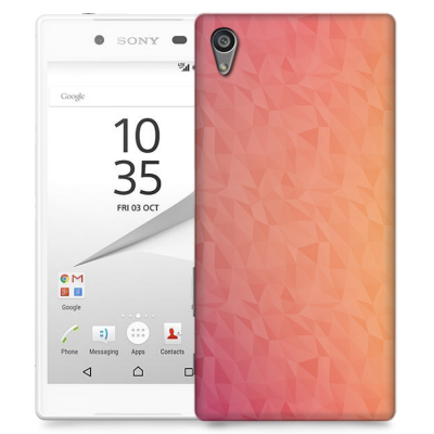 Skal till Sony Xperia Z5 - Prismor - Rosa/Orange