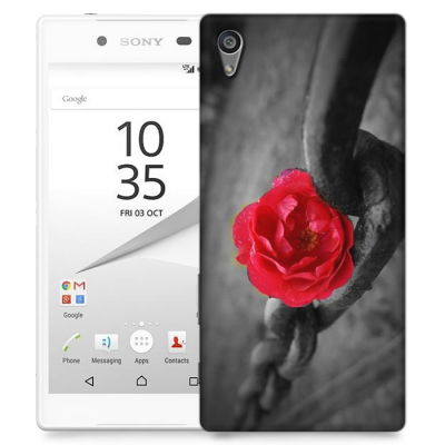 Skal till Sony Xperia Z5 - Röd ros
