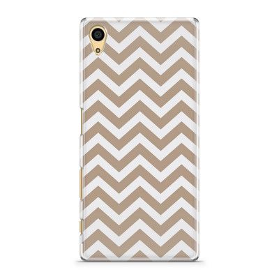 Skal till Sony Xperia Z5 - Retro ränder - Grå