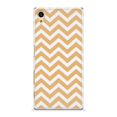 Skal till Sony Xperia Z5 - Retro ränder - Gul
