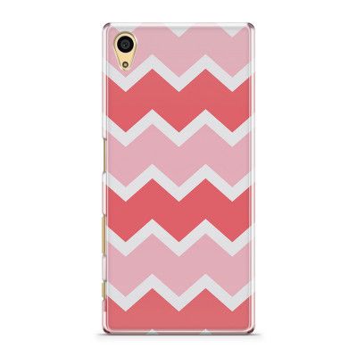 Skal till Sony Xperia Z5 - Retro ränder - Rosa