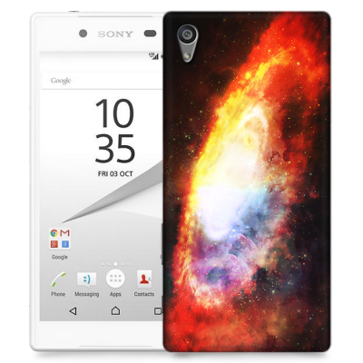 Skal till Sony Xperia Z5 - Rymden - Röd