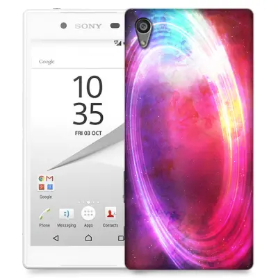 Skal till Sony Xperia Z5 - Rymden - Rosa