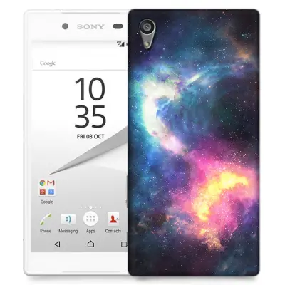 Skal till Sony Xperia Z5 - Rymden - Svart/Blå