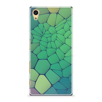 Skal till Sony Xperia Z5 - Skifferstenar - Grön