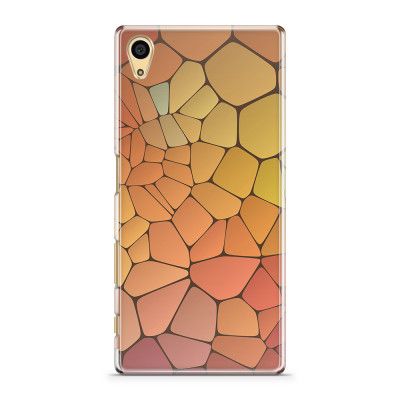 Skal till Sony Xperia Z5 - Skifferstenar - Gul