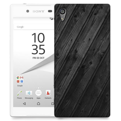 Skal till Sony Xperia Z5 - Svart trä