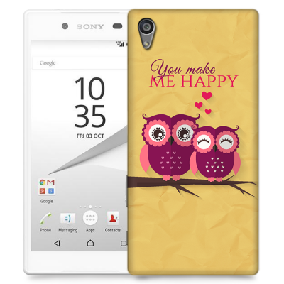 Skal till Sony Xperia Z5 - Ugglor - You make me happy