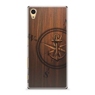 Skal till Sony Xperia Z5 - Wooden Anchor B