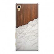 Skal till Sony Xperia Z5 - Wooden Crumbled Paper B