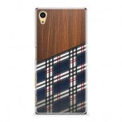 Skal till Sony Xperia Z5 - Wooden Scottish Tartan B