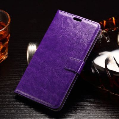 Crazy Horse Plånboksfodral till LG G4 Stylus - Lila