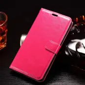 Crazy Horse Plånboksfodral till LG G4 Stylus - Magenta