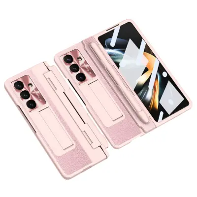 Galaxy Z Fold7 Mobilskal Kickstand med Stylus - Rosa