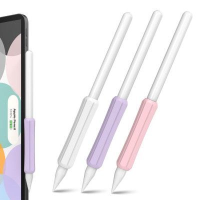 Stoyobe 3 Pcs Set Silikon Hållare För Stylus Penna - Rosa/Lila/Vit