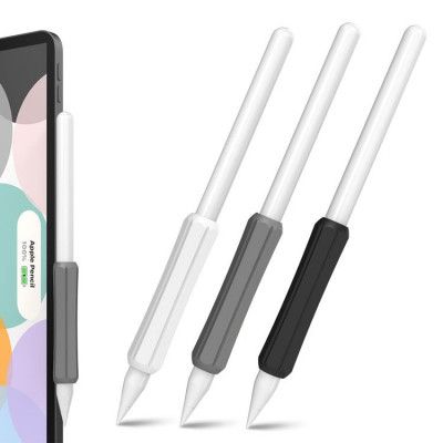 Stoyobe 3 Pcs Set Silikon Hållare För Stylus Penna - Svart/Grå/Vit
