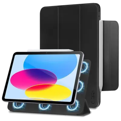 Tech-Protect iPad 10.9 (2022) Fodral Smartcase Magnetic - Svart