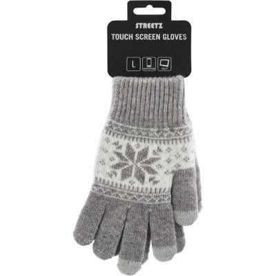 Fingervantar för touchskärmar, storlek L, grå
