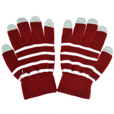 Touch-vantar randiga röd/vit