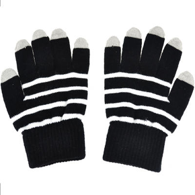 Touch-vantar randiga svart/vit