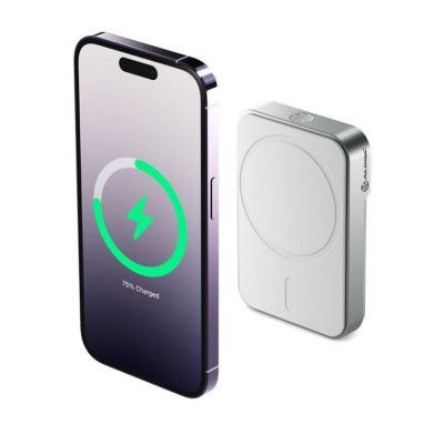 ALOGIC PowerBank med MagSafe 5000mAh - Vit