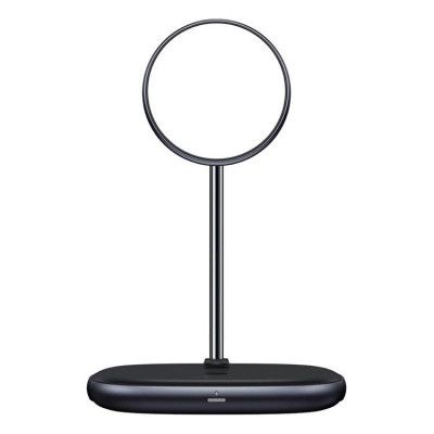 Baseus 2in1 Trådlös Laddare MagSafe 10W - Svart