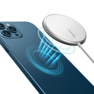 Baseus Magsafe iPhone Trådlös Laddare - Vit
