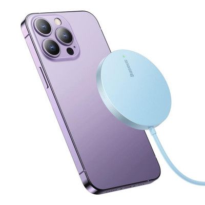 Baseus MagSafe Trådlös Laddare Simple Mini3 - Blå