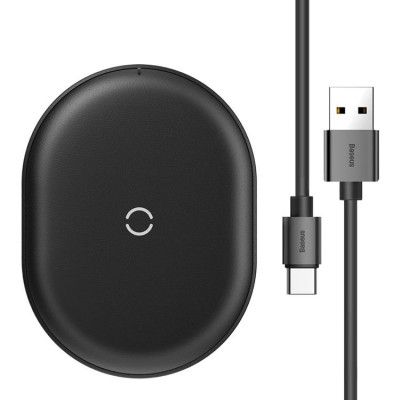 Baseus Trådlös Laddare USB Typ-C 1m 15W - Svart
